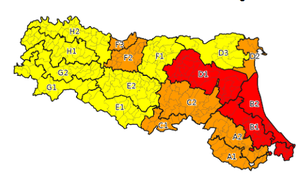 Allerta 132/2024 valida dalle 12:00 del 03/10/2024: piene dei fiumi, frane e piene dei corsi minori, temporali e altri fenomeni